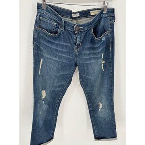 Guess Womens Denim Med Rise Skinny Sarah Fit Cropped Jeans